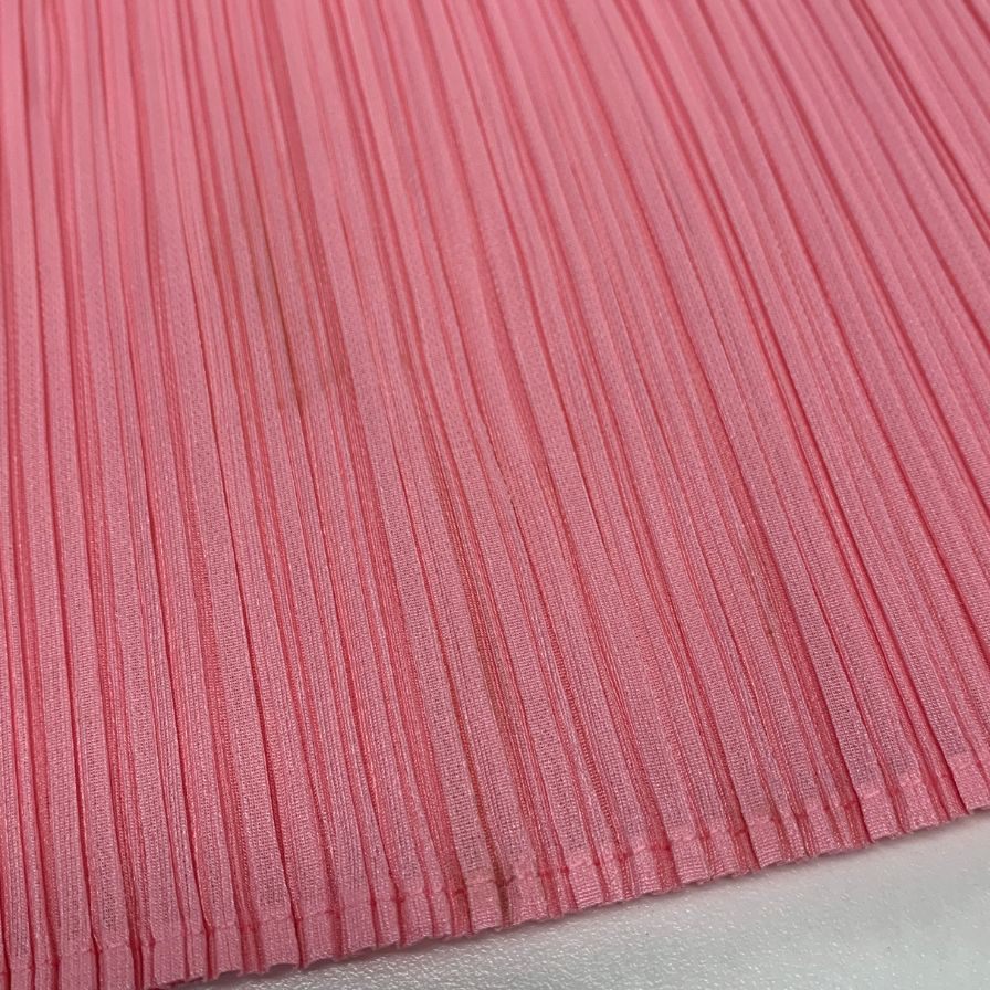 美品◆プリーツプリーズ イッセイミヤケ ノースリーブ PP41JK002 ピンク フリーサイズ  PLEATS PLEASE 【AFB15】