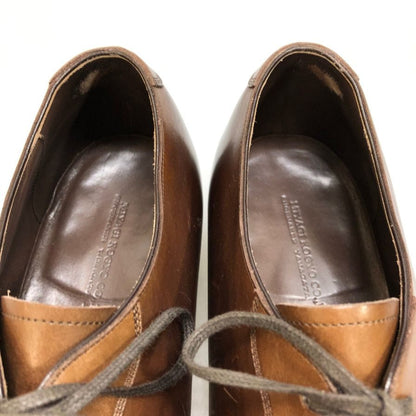 宮城興業 レザーシューズ パンチドキャップトゥ ダービー  ブラウン メンズ サイズ10 Miyagi Kogyo 約28.0cm【AFC29】
