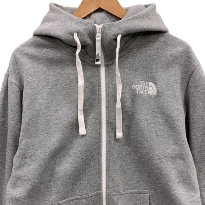 中古◆ノースフェイス ジップパーカー NT62130X フルジップ フーディ スウェット メンズ グレー サイズM THE NORTH FACE 【AFB9】