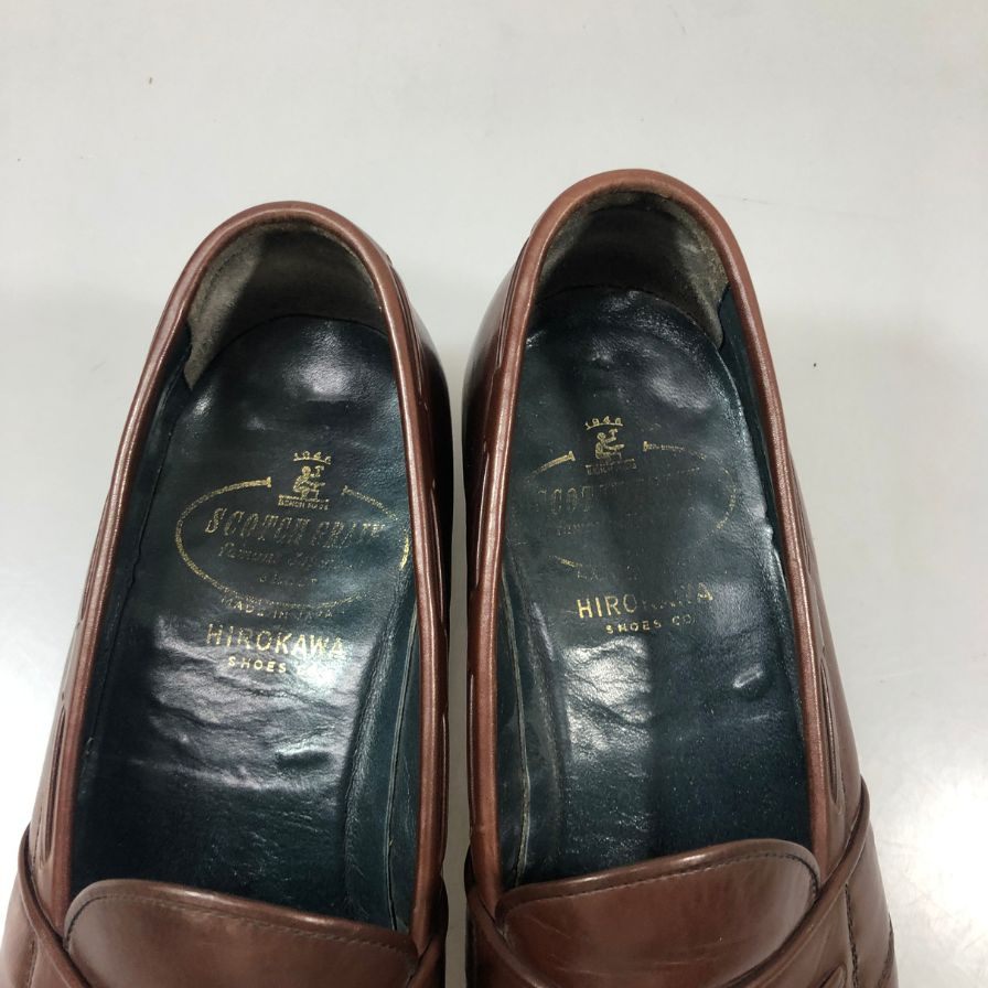 スコッチグレイン 1212 タッセルローファー カーフ ブラウン サイズ24.5EE SCOTCH GRAIN 約24.5cm【PTM4】
