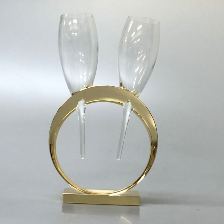 モエシャンドン グラススタンド ペア リングホルダー MOET&CHANDON【AFI26】【中古】