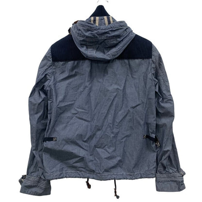 美品◆モンクレール フードジャケット BERGER メンズ サイズ1 インディゴ MONCLER 【AFA14】