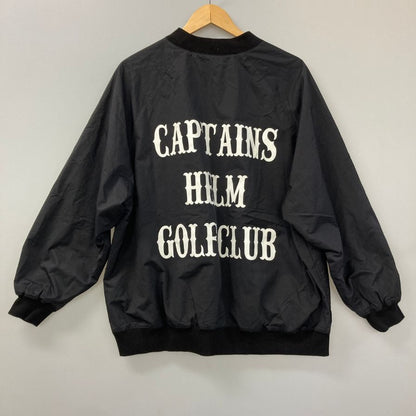 美品◆キャプテンズヘルムゴルフ ナイロンプルオーバージャケット ブラック メンズ Cph/Golf 【AFB6】