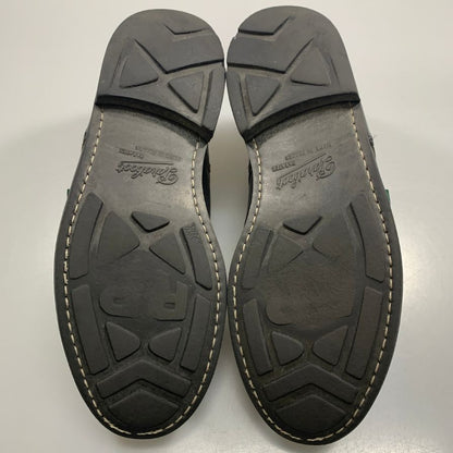 パラブーツ レザーシューズ シャンボード Uチップ リスレザー ブラック サイズUK7.5F PARABOOT 約26.0cm【AFC28】