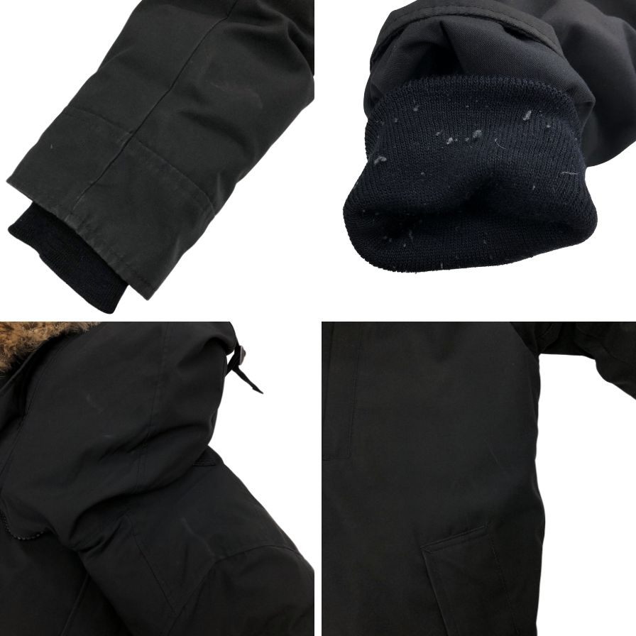 美品◆カナダグース ダウンジャケット ジャスパー 3438JM サイズM メンズ ブラック CANADAGOOSE 【AFB21】