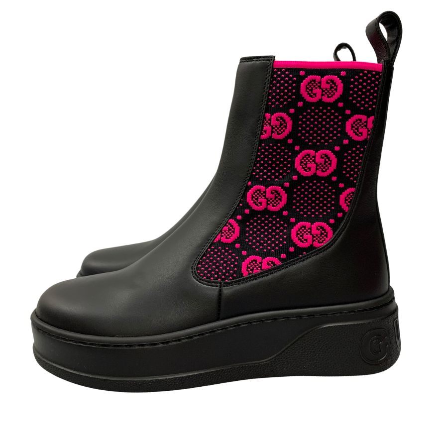 GUCCI☆グッチ レースアップブーツ (GUCCI/ショートブーツ・ブーティ) 718386 DS8U0 1000【BUYMA】