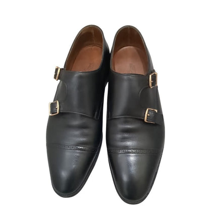 ジョンロブ レザーシューズ ダブルモンク フィリップ2 ダブルバックル ブラック メンズ サイズUK6E 7000ラスト JOHN LOBB ビジネスシューズ 約25.0cm【LA】【中古】