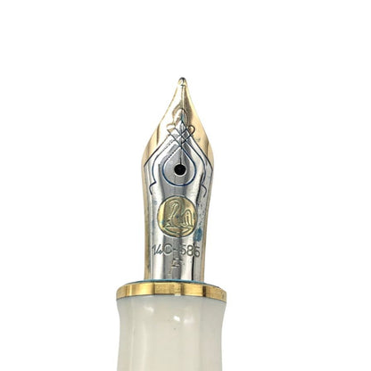 Good condition ◆ Pelikan fountain pen Souveraine White Tortoise nib 14C-585 PELIKAN [AFI3] 