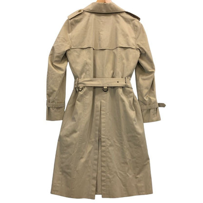 中古◆バーバリー ロンドン トレンチコート コットン ロング丈 ノバチェック FD247-433-40 ベルト ベージュ レディース サイズ9 BURBERRY LONDON 【AFA16】