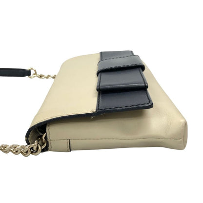 ケイトスペード ショルダーバッグ レザー アイボリー シルバー金具 レディース kate spade【AFE9】