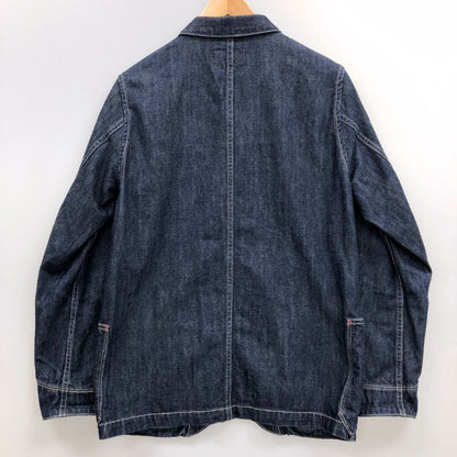 中古◆ショット デニムジャケット カバーオール コットン インディゴ ボタン メンズ サイズS ブルー SCHOTT 【AFB13】