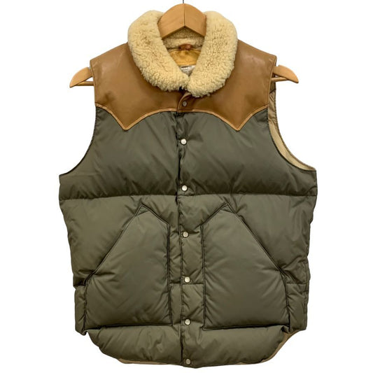 美品◆ロッキーマウンテン フェザーベッド ダウンベスト CHRISTY VEST カーキ メンズ サイズ36 Rocky Mountain FeatherBed 【AFF20】