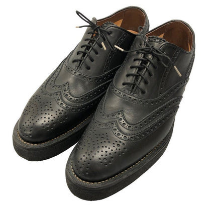 フット ザ コーチャー レザーシューズ ウイングチップ ブラック サイズ8 メンズ FOOT THE COACHER 約26.0cm【AFC41】