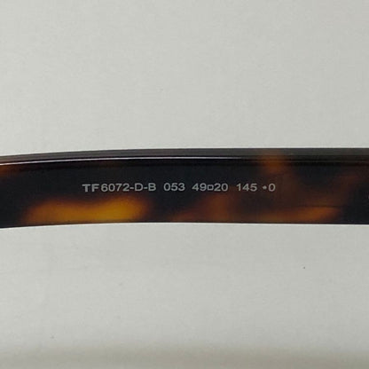 トムフォード メガネ サングラス  TF6072-D-B 053 49□20 べっ甲 ブラウン  TOM FORD【AFB55】