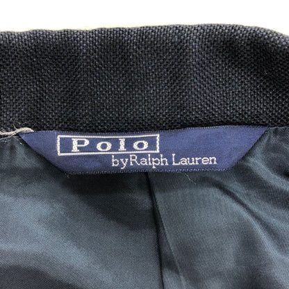 美品◆ポロ ラルフローレン テーラードジャケット 段返り3B ネイビー サイズA6 Polo Ralph Lauren 【AFB14】