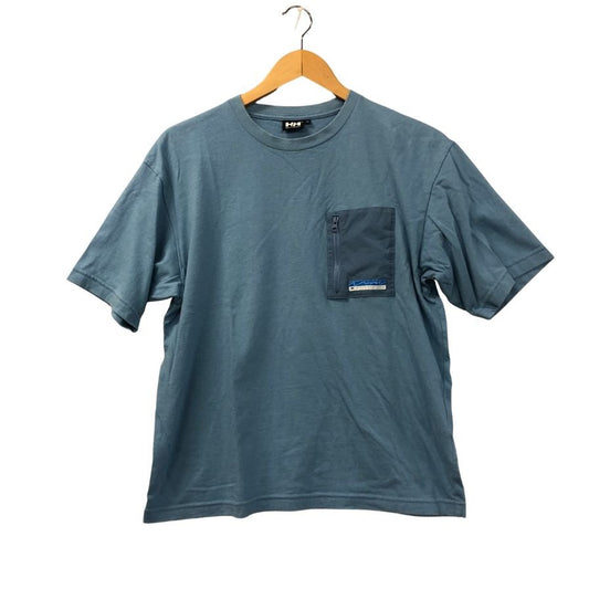 中古◆ヘリーハンセン 半袖Tシャツ 胸ジップポケット ブルー メンズ サイズM HELLY HANSEN 【AFB26】