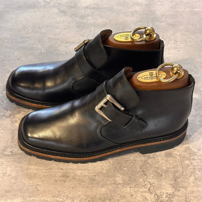 エドワードグリーン オウンドル シングルモンク ブラウン 808ラストサイズUK9.5E EDWARD GREEN ビジネスシューズ 約28.0cm【LA】【中古】