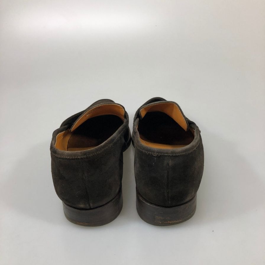 ユナイテッドアローズ コインローファー スエード ブラウン サイズ6.5 メンズ  UNITED ARROWS 約24.5cm【AFC9】