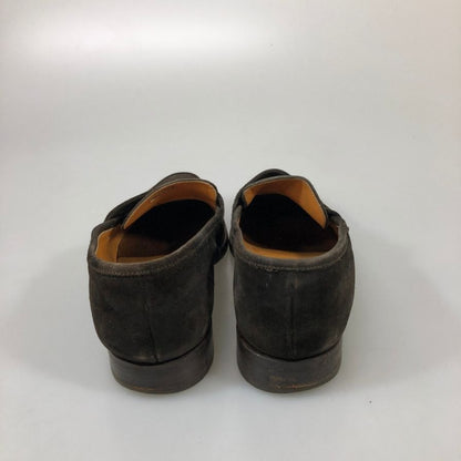 ユナイテッドアローズ コインローファー スエード ブラウン サイズ6.5 メンズ  UNITED ARROWS 約24.5cm【AFC9】