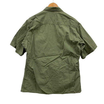 中古◆アメリカ軍 ジャングルファティーグ 半袖 60年代後期 グリーン メンズ サイズMEDIUM-SHORT U.S. Army 【AFB12】