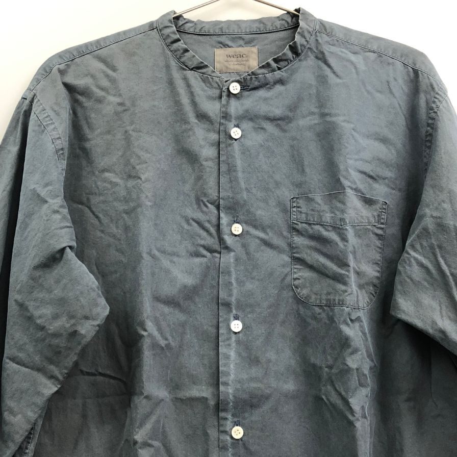 中古◆ウィーク シャツ バンドカラー サイズ1 ブラック系 メンズ weac. 【AFB39】