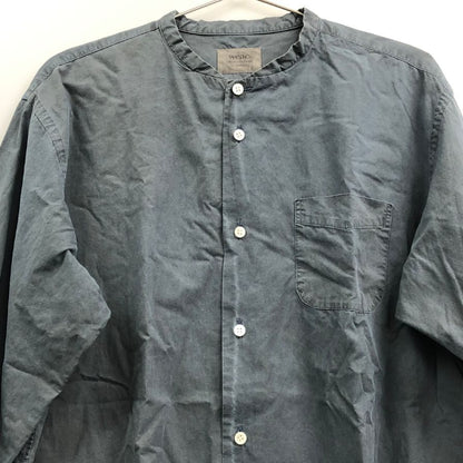 中古◆ウィーク シャツ バンドカラー サイズ1 ブラック系 メンズ weac. 【AFB39】