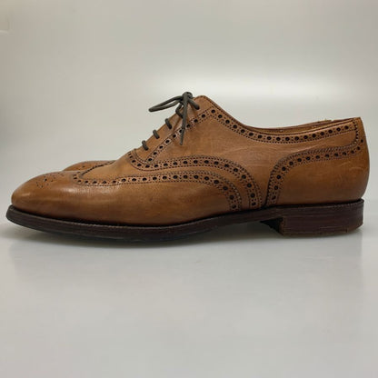 クロケット＆ジョーンズ フルブローグ ダウニング DOWNING 330ラスト メンズ ブラウン サイズUK7.5E  Crockett & Jones 約26.0cm【AFC4】