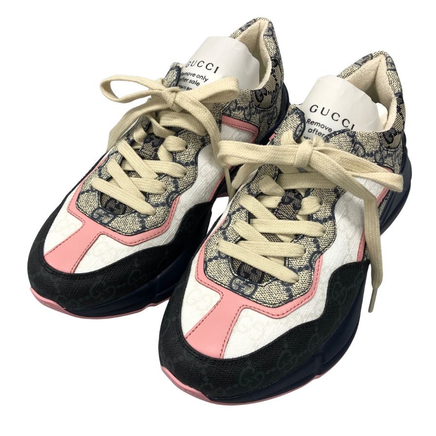 グッチ ローカットスニーカー ライトン GGスプリーム マルチカラー レディース サイズ36 GUCCI 約23.0cm【AFD14】