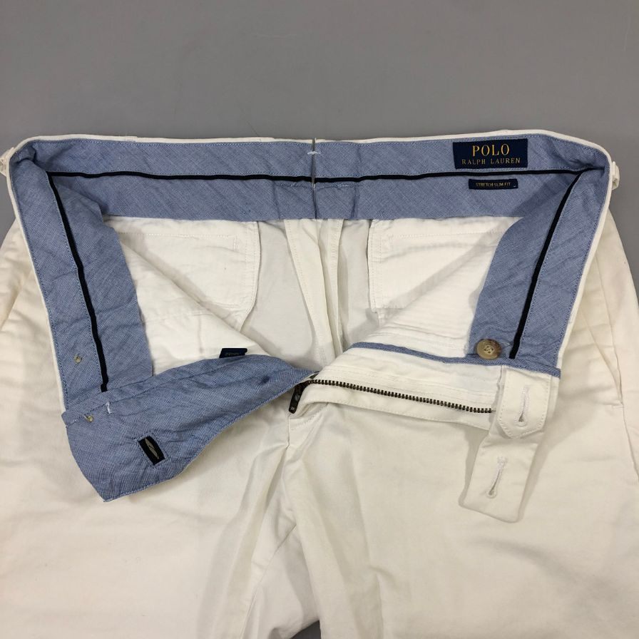 ポロ ラルフローレン ショートパンツ ストレッチ スリムフィット メンズ ホワイト サイズ30/32 POLO RALPH LAUREN 【AFB37】