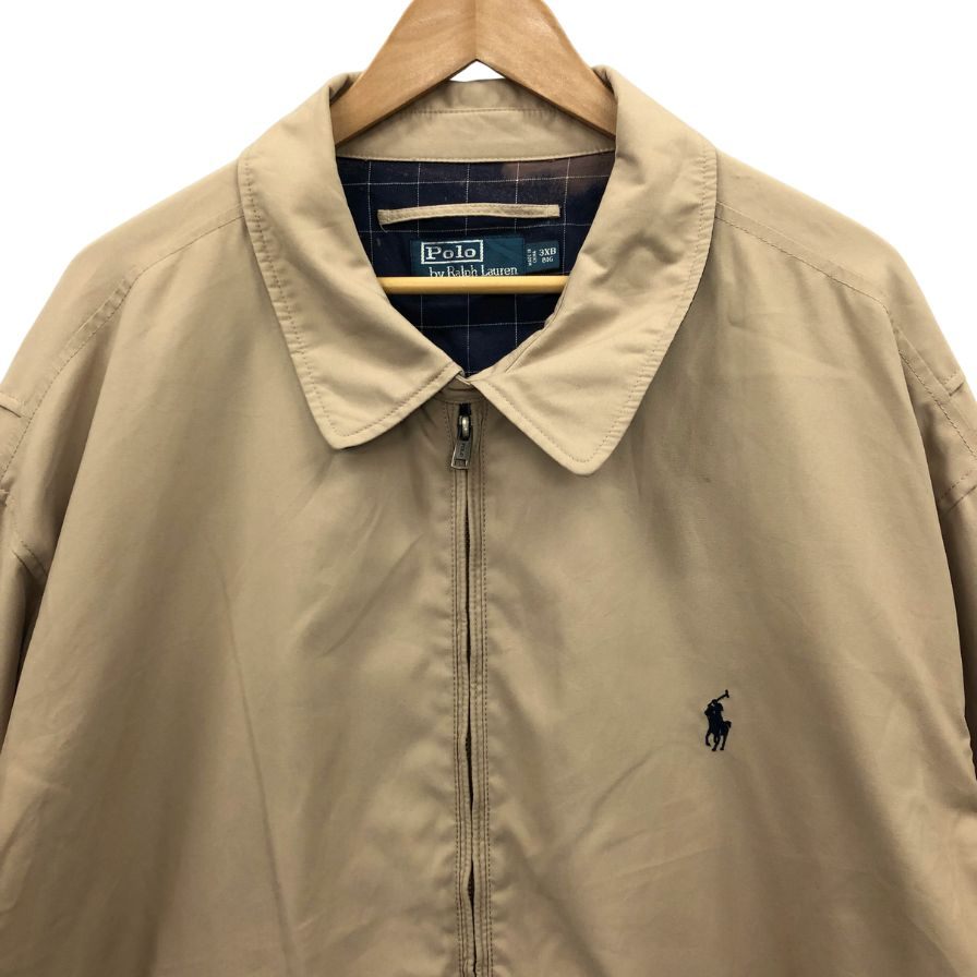 ポロ ラルフローレン 90S ブルゾン スウィングトップ コットン ベージュ サイズ3XB メンズ Polo Ralph Lauren【LA】