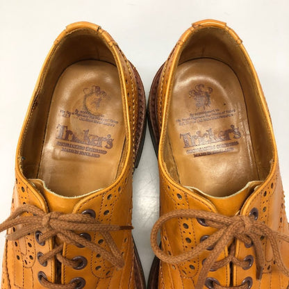 トリッカーズ レザーシューズ ウイングチップ M5633 ライトブラウン メンズ サイズ8 Trickers 約26.5cm【AFD6】