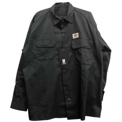 極美品◆アンダーカバー×ディッキーズ UC1F4402 ワークシャツ TCツイル チャコールグレー サイズ4 Dickies UNDERCOVER 【AFB4】