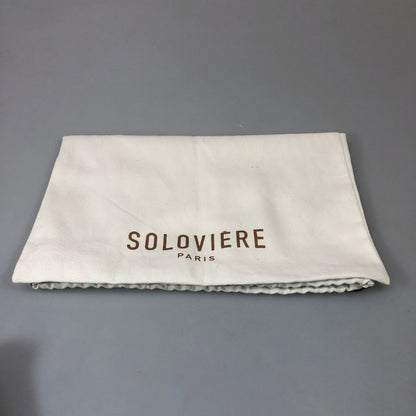 ソロヴィエール スリッポン スエード プレーントゥ アンラインド ベージュ メンズ サイズ41 SOLOVIERE 約26.0cm【YB3】