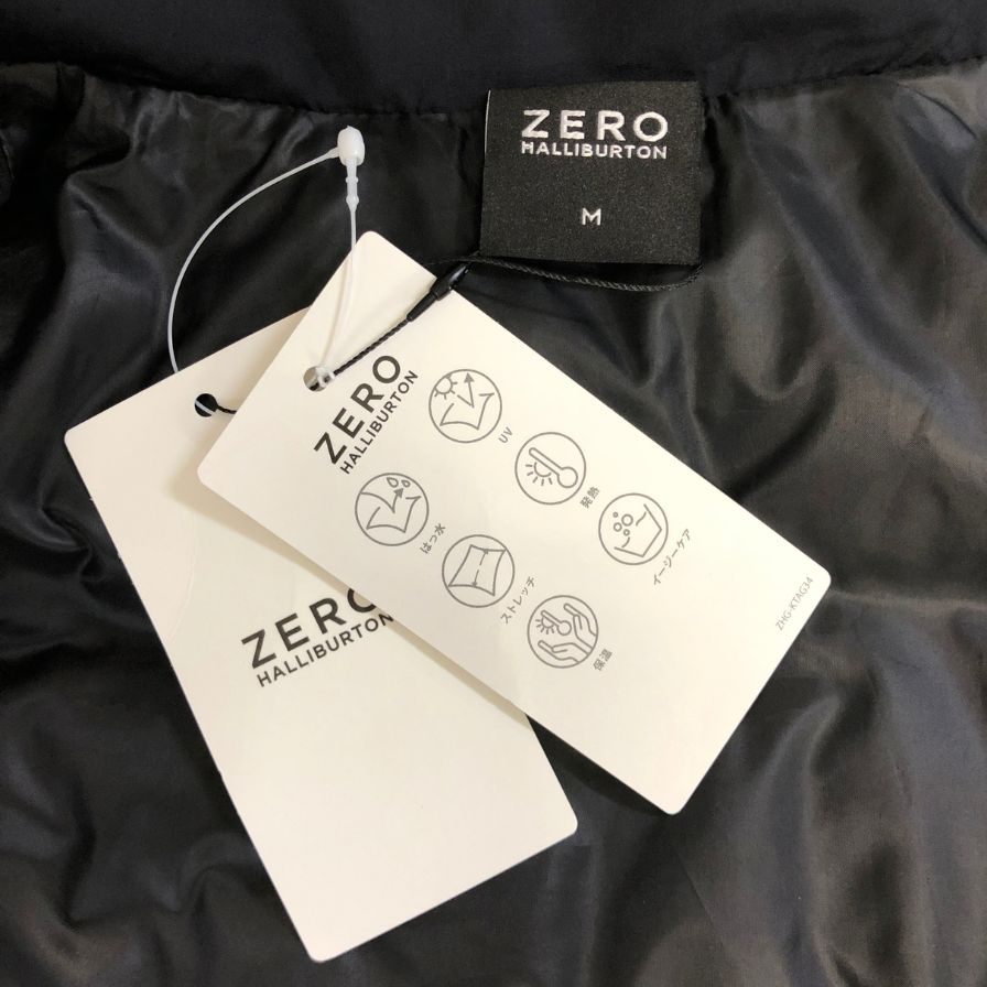 新品同様◆ゼロハリバートン アウター 中綿ジャケット メンズ ブラック サイズM ZERO HALLIBURTON 【AFA4】