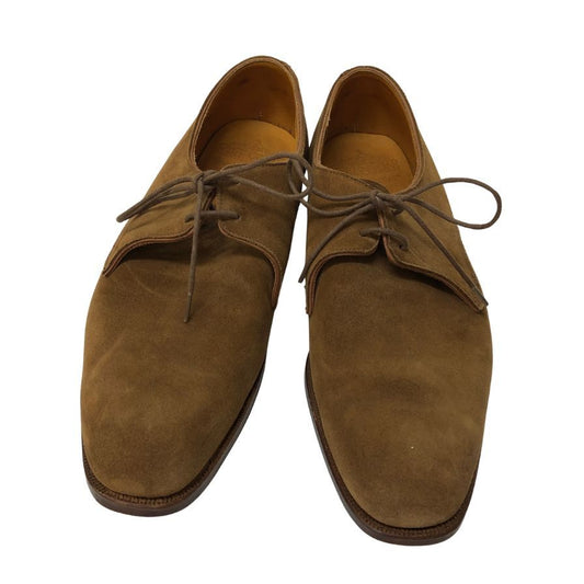 グレンソン プレーントゥ 31029 スエード  ブラウン メンズ サイズUK7 GRENSON 約25.5cm【YB6】