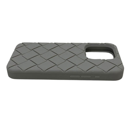 ボッテガヴェネタ iPhoneケース iPhone15Pro ラバー イントレチャート グレー系 BOTTEGA VENETA【AFI27】【中古】