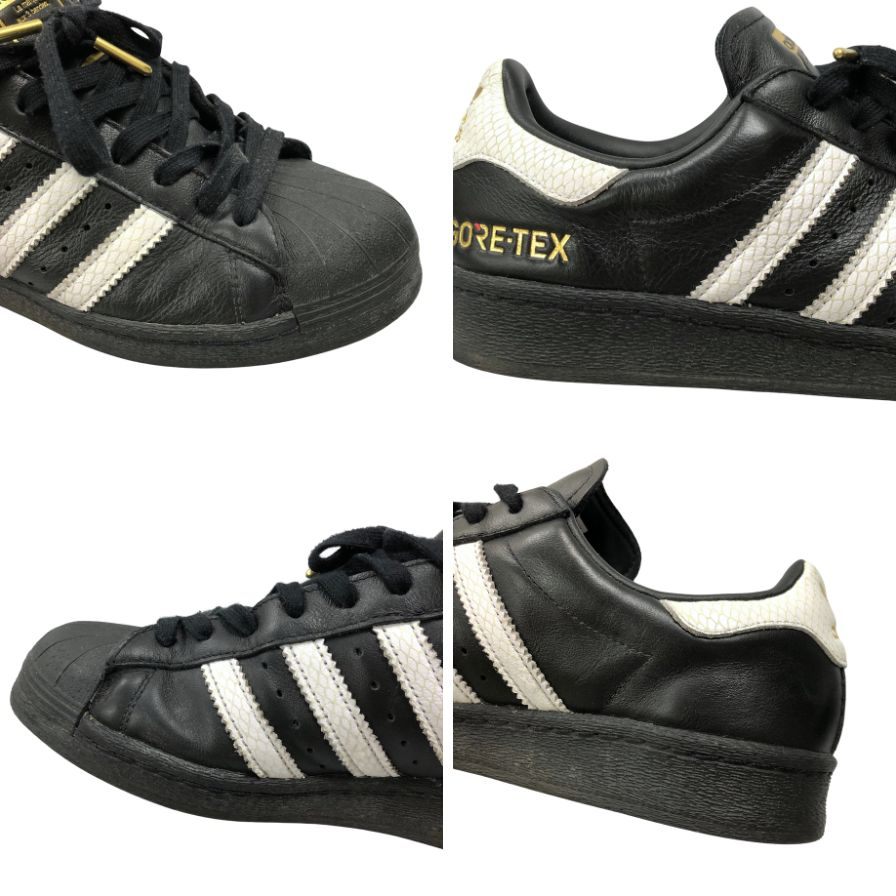 アディダス × アトモス ローカットスニーカー スーパースター レザー ゴアテックス ID3265 別注 ブラック メンズ サイズ27.5cm Adidas Atomos 約27.5cm【AFC3】
