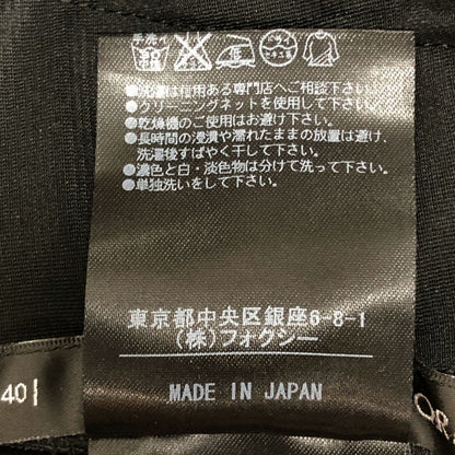 美品◆フォクシーニューヨーク ワンピース タンクフラワー ノースリーブ 29380 ブラック レディース サイズ40 FOXEY NEW YORK 【AFB14】