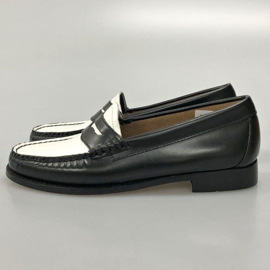 ジーエイチバス ローファー ウィージャンズ サイズ6 メンズ ブラック ホワイト G.H.Bass&Co. WEEJUNS LARSON 約24.5cm【AFD5】