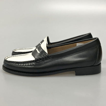 ジーエイチバス ローファー ウィージャンズ サイズ6 メンズ ブラック ホワイト G.H.Bass&Co. WEEJUNS LARSON 約24.5cm【AFD5】