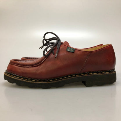 パラブーツ レザーシューズ ミカエル チロリアン リスレザー ルージュ レッド メンズ サイズ40.5 PARABOOT MICHAEL ビジネスシューズ 約25.0cm【LA】【中古】