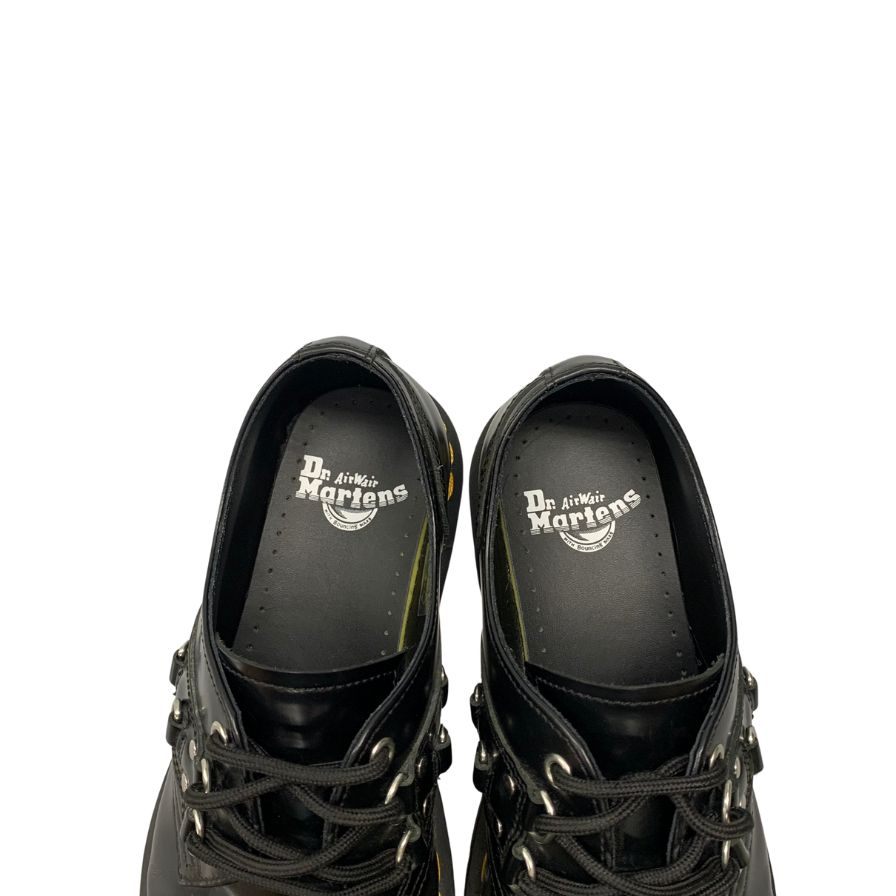 美品◆ドクターマーチン レースアップシューズ 1461 3ホール Dリング ブラック メンズ UK7 Dr.Martens【AFC44】