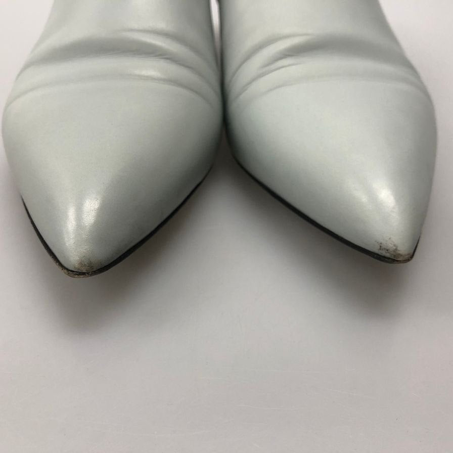 ジルサンダー アンクルリング パンプス レディース サイズ40 ライトブルー JIL SANDER 約26.0cm【AFD5】