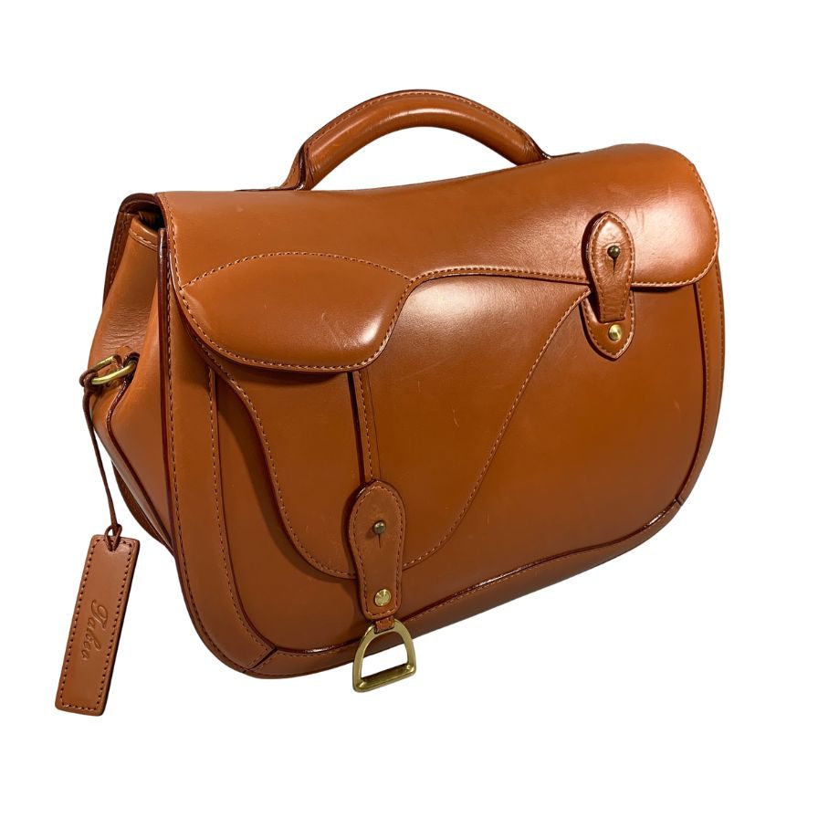 いたがき ショルダーバッグ 鞍 ラージ Kura Shoulder Bag Large ブラウン メンズ ITAGAKI【AFE8】