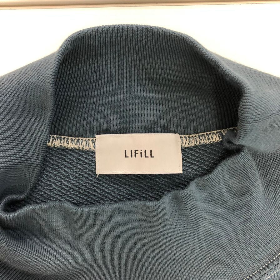 中古◆リフィル トレーナー スウェット モックネック サイズ4 ブルー系 メンズ LIFiLL 【AFB34】