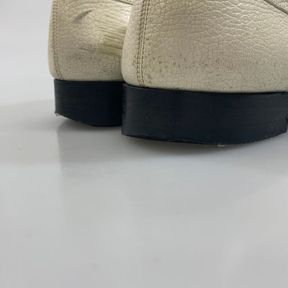 ジェイエムウエストン シグネチャー ローファー 180 グレインレザー ホワイト サイズ7E メンズ J.M.WESTON 約26.5cm【AFC7】