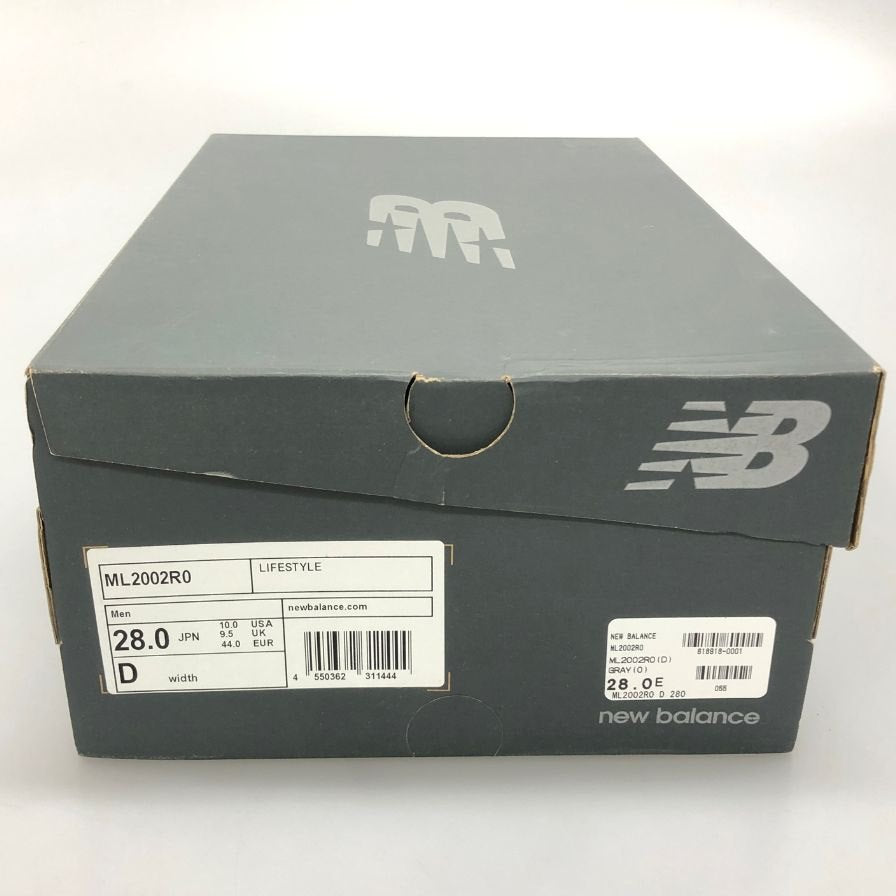 ニューバランス ローカットスニーカー スウェード メッシュ ML2002R0 グレー メンズ サイズ28cm New Balance 約28.0cm【AFD13】