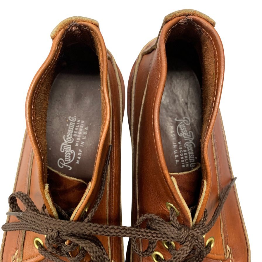 RUSSELL MOCCASIN スポーティングクレーチャッカ 4穴 ブラウン RUSSELL MOCCASIN スポーティングクレーチャッカ 4穴 ブラウン 【公式