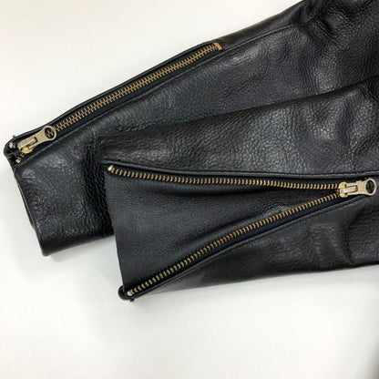 中古■バンソン レザージャケット シングル ライダース TYPE-B 牛革 カウレザー ブラック メンズ サイズ34 Vanson 【AFG1】