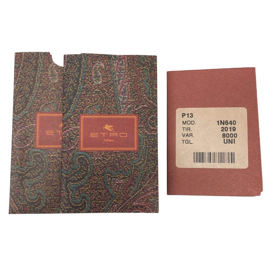 エトロ ワンショルダーバッグ ペイズリー調 レザー ブラウン系 ETRO【AFE11】